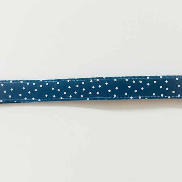Polka Dot Dog Collar, Navy Blue/White (Medium) - Picture 6 of 6